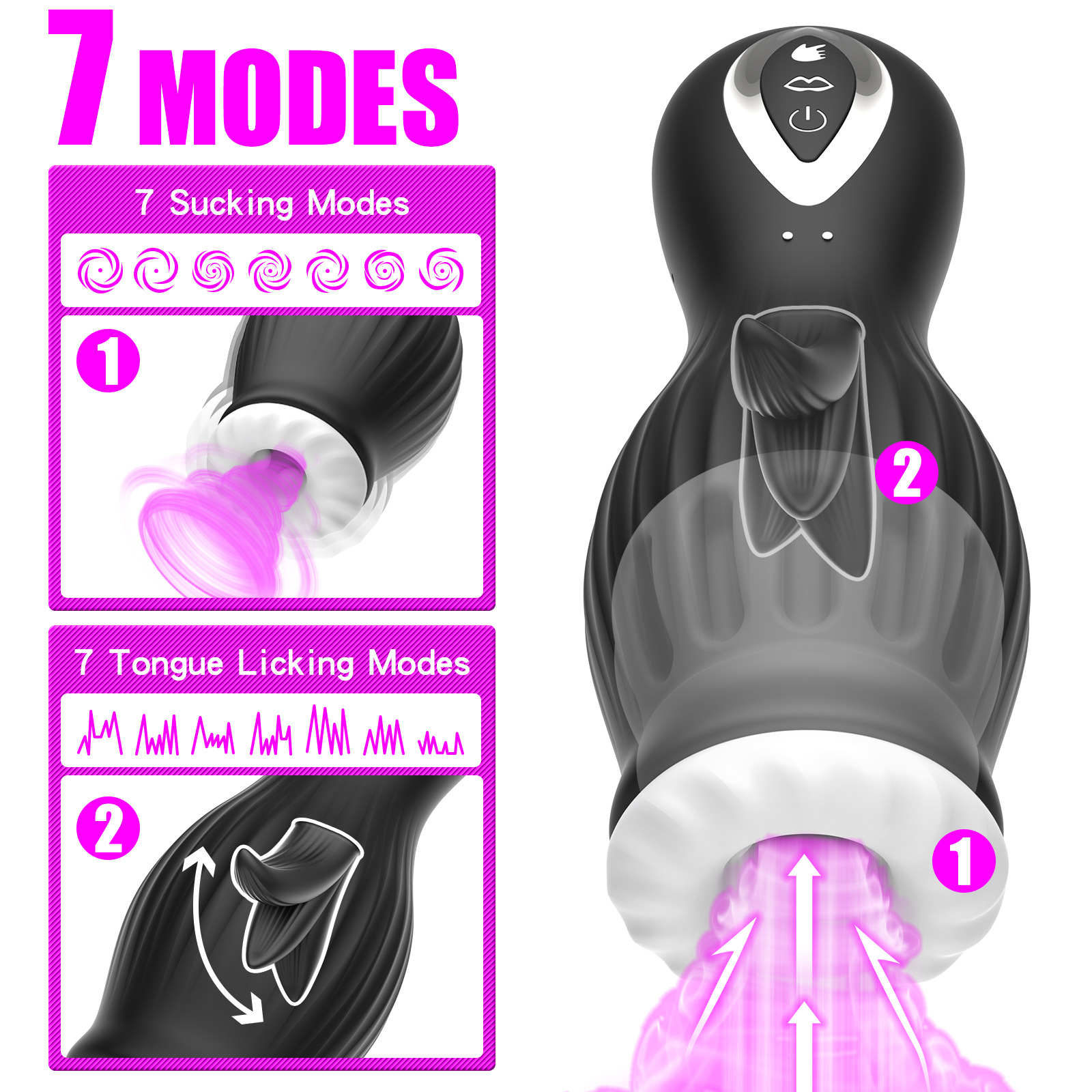 Silicone Electric Male Masturbator product detail 2