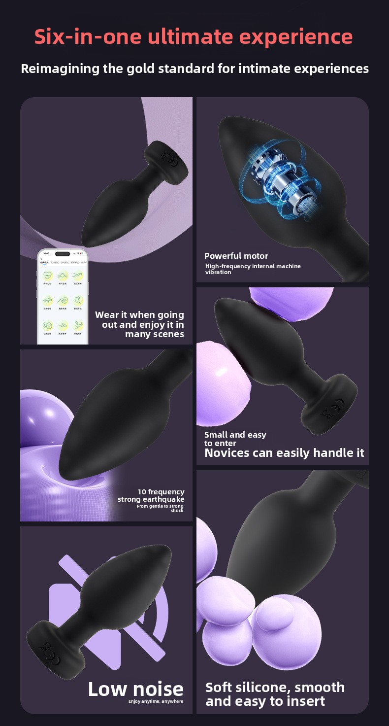 App-Controlled Vibrating Anal Plug product detail 3