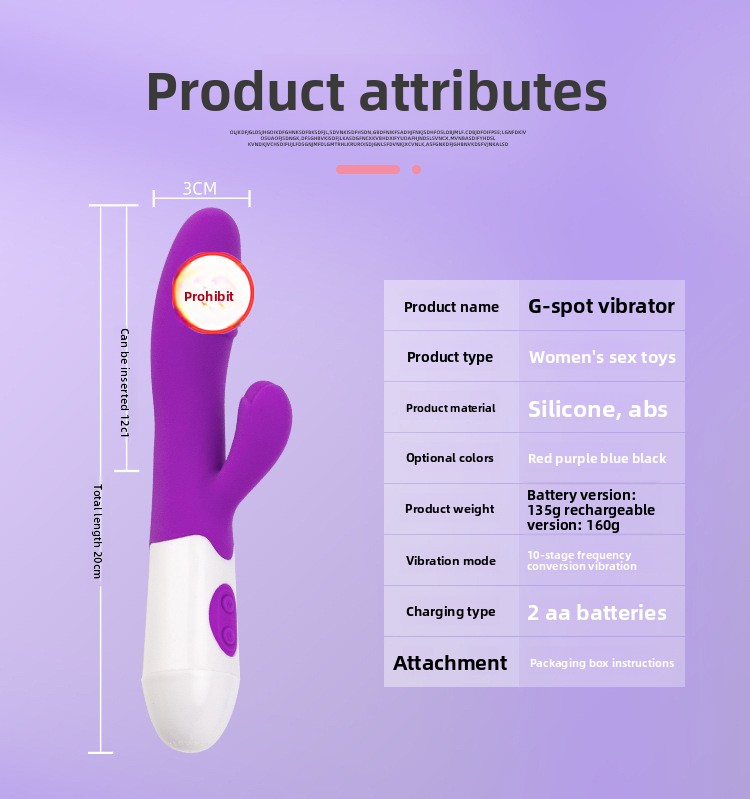 Multi-Speed Silicone Insertable Vibrator product detail 6