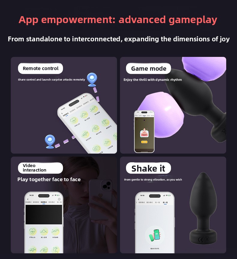 App-Controlled Vibrating Anal Plug product detail 4