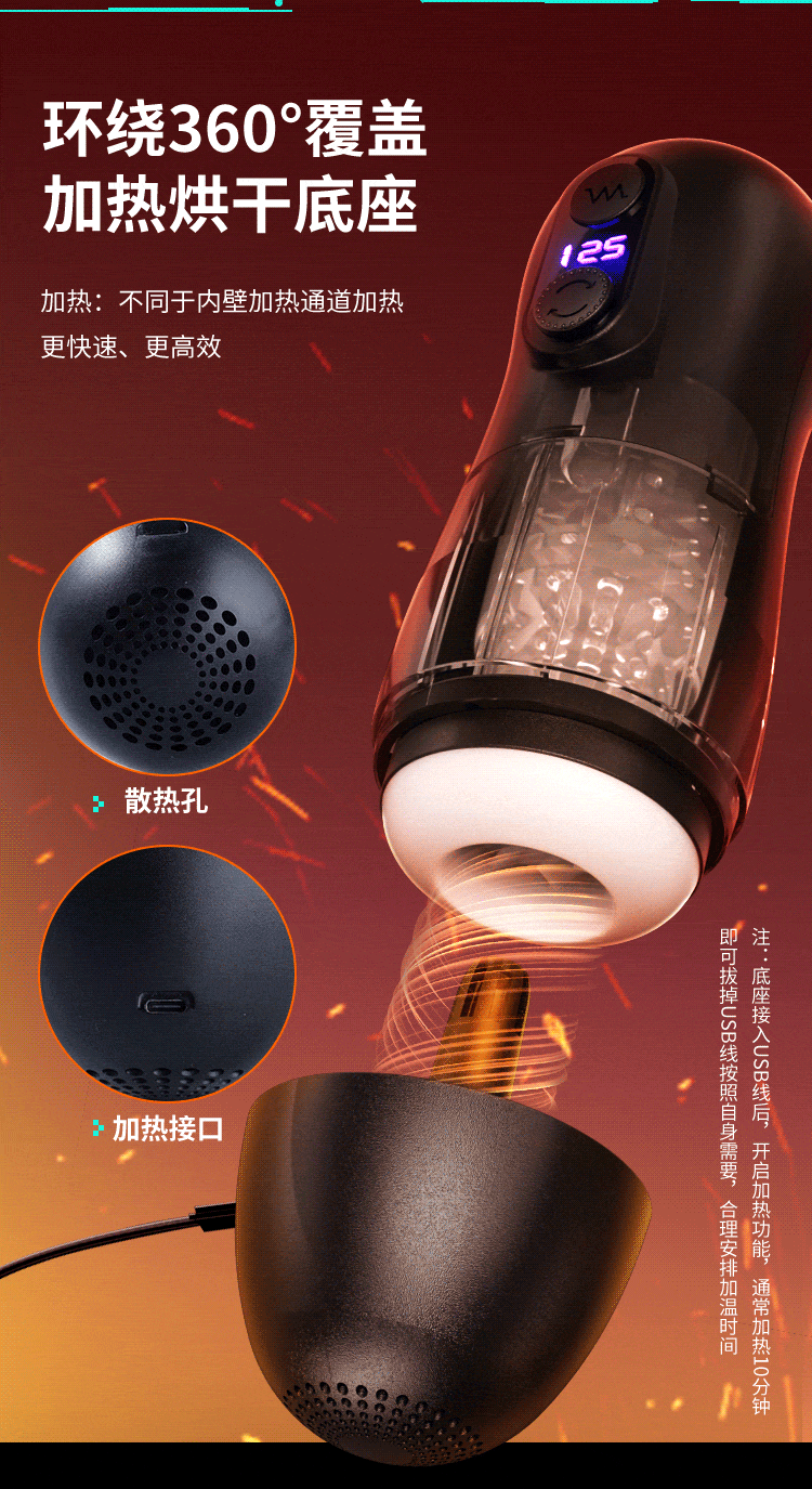 Automatic Telescopic TPE Masturbator product detail 2