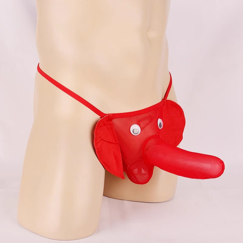 Sheer Mesh Elephant Men's Thong product detail 13