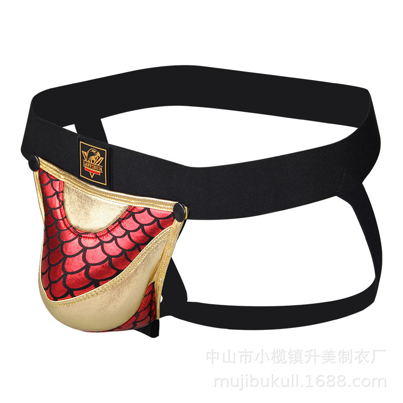 Colorblock Cutout Men's Thong product detail 3
