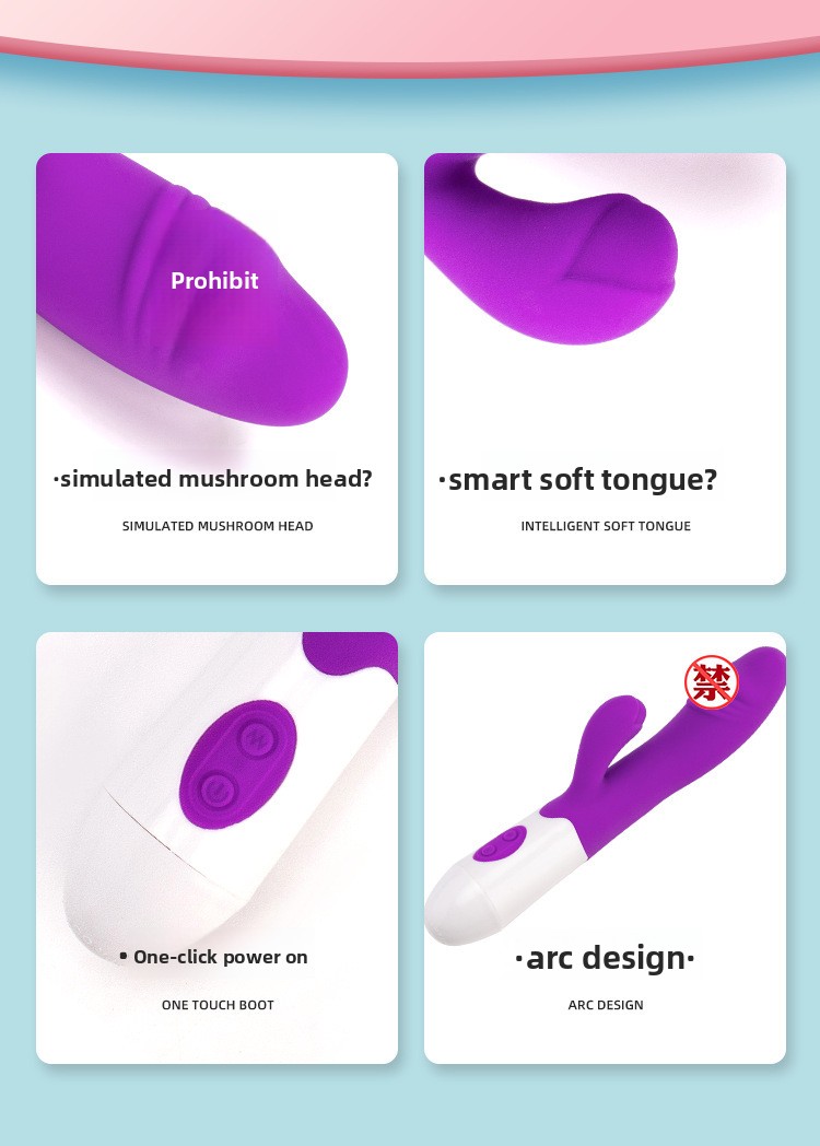 Multi-Speed Silicone Insertable Vibrator product detail 2