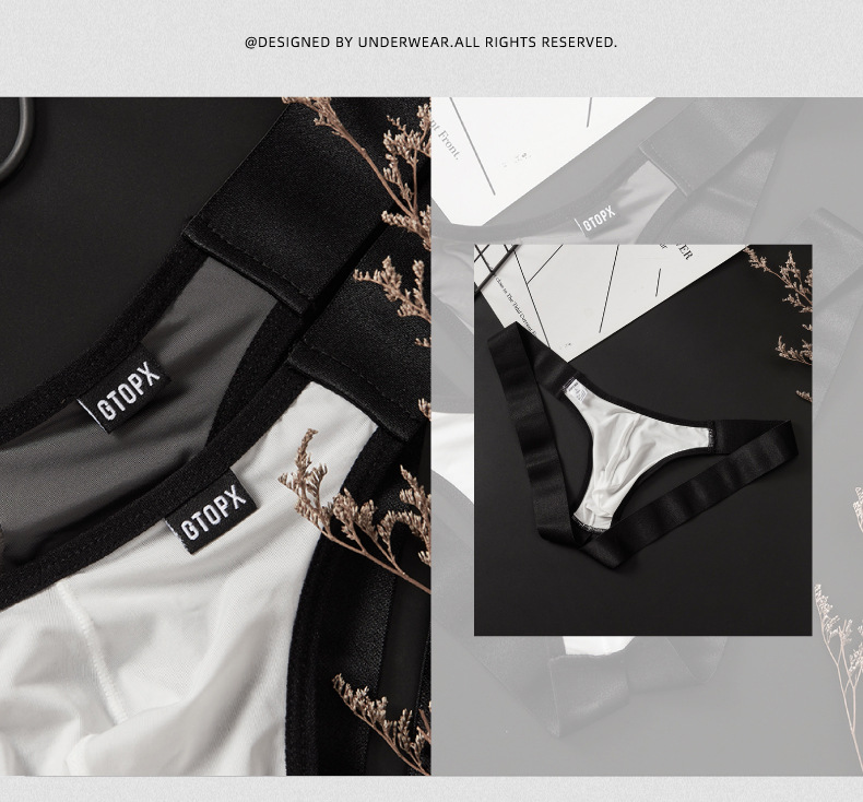 Breathable Hollow-Out Men's Thong product detail 8