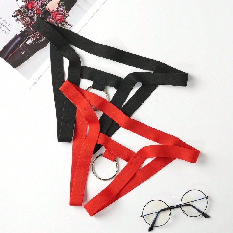 Ring Detail Stretch Men's Thong product detail 1
