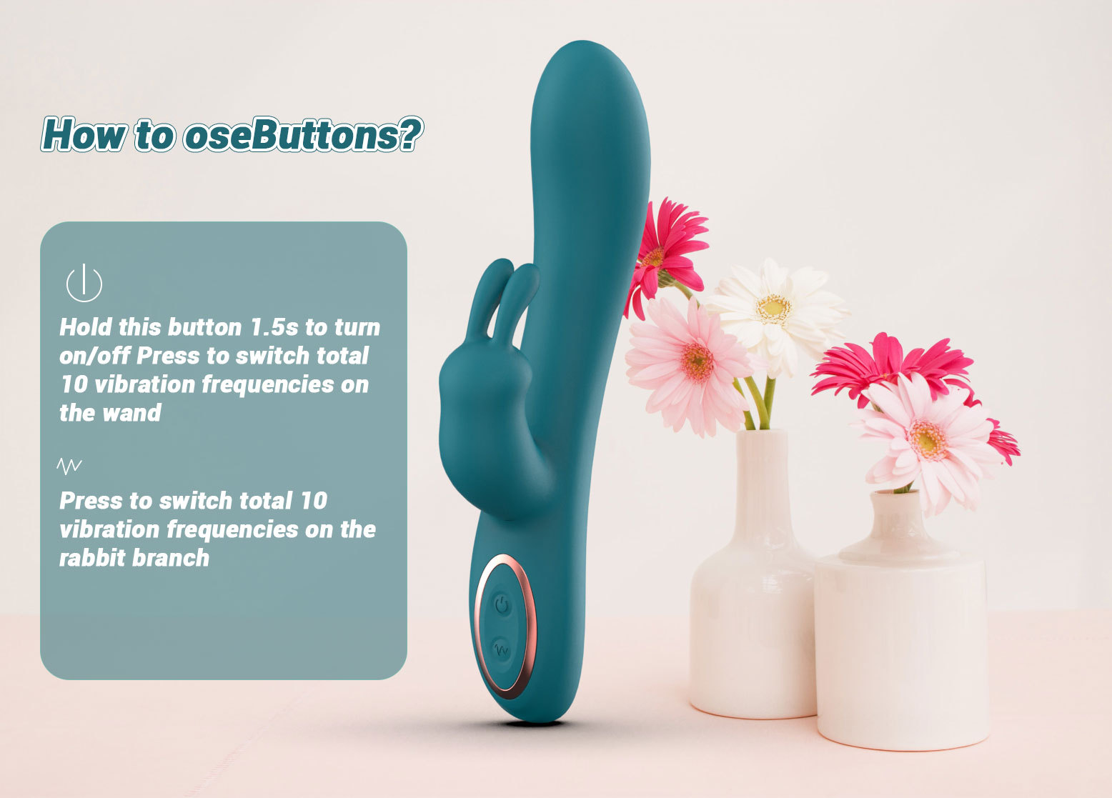 Electric ABS Rabbit Vibrator product detail 10