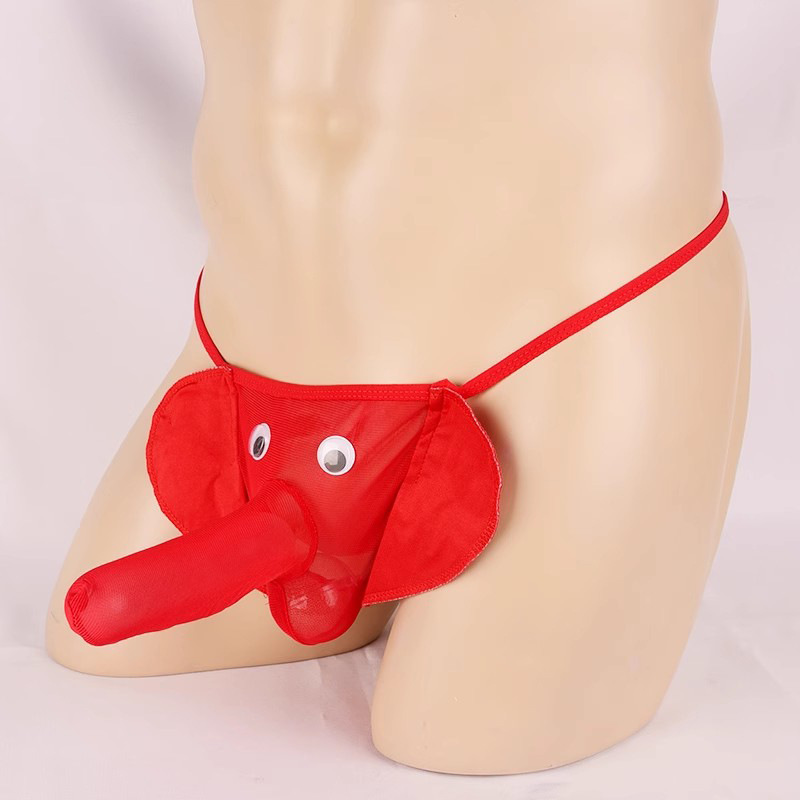 Sheer Mesh Elephant Men's Thong product detail 11