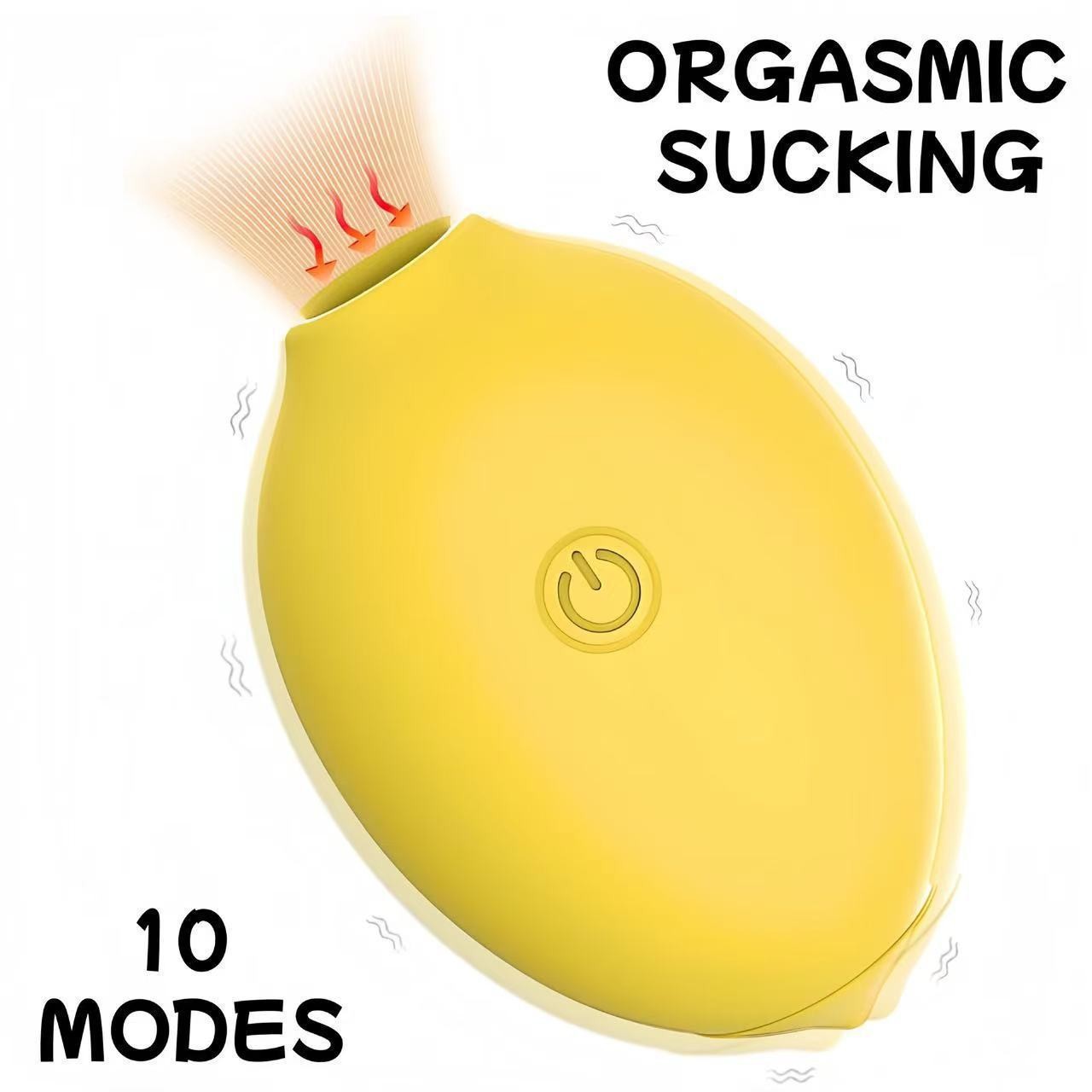 Lemon Yellow Silicone Clitoral Suction Stimulator product detail 4