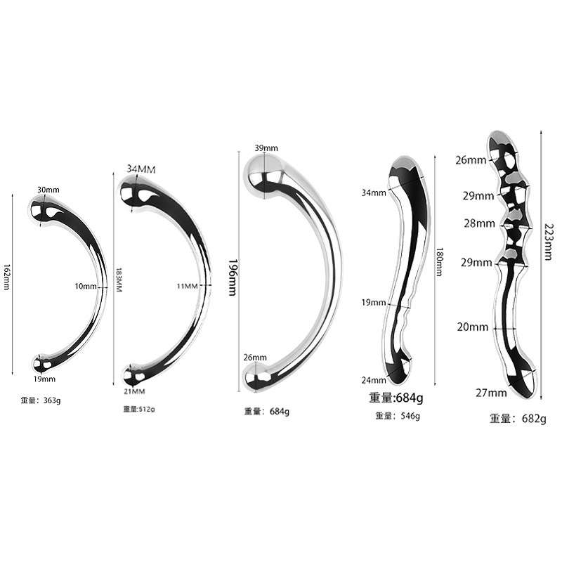 Double-Ended Stainless Steel Prostate Massager product detail 2