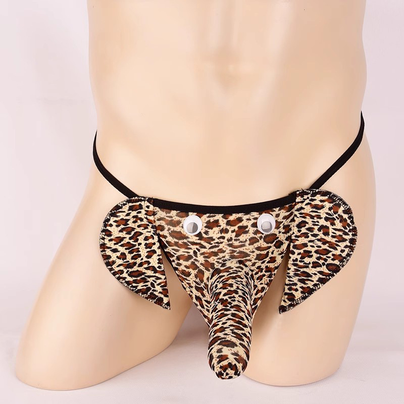 Sheer Mesh Elephant Men's Thong product detail 8