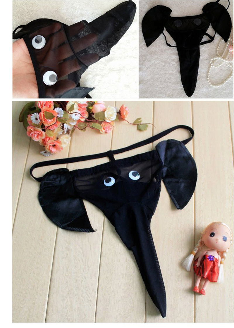Sheer Mesh Elephant Men's Thong product detail 15
