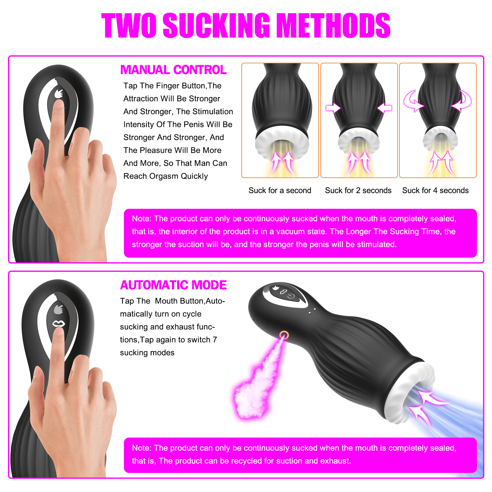 Silicone Electric Male Masturbator product detail 3