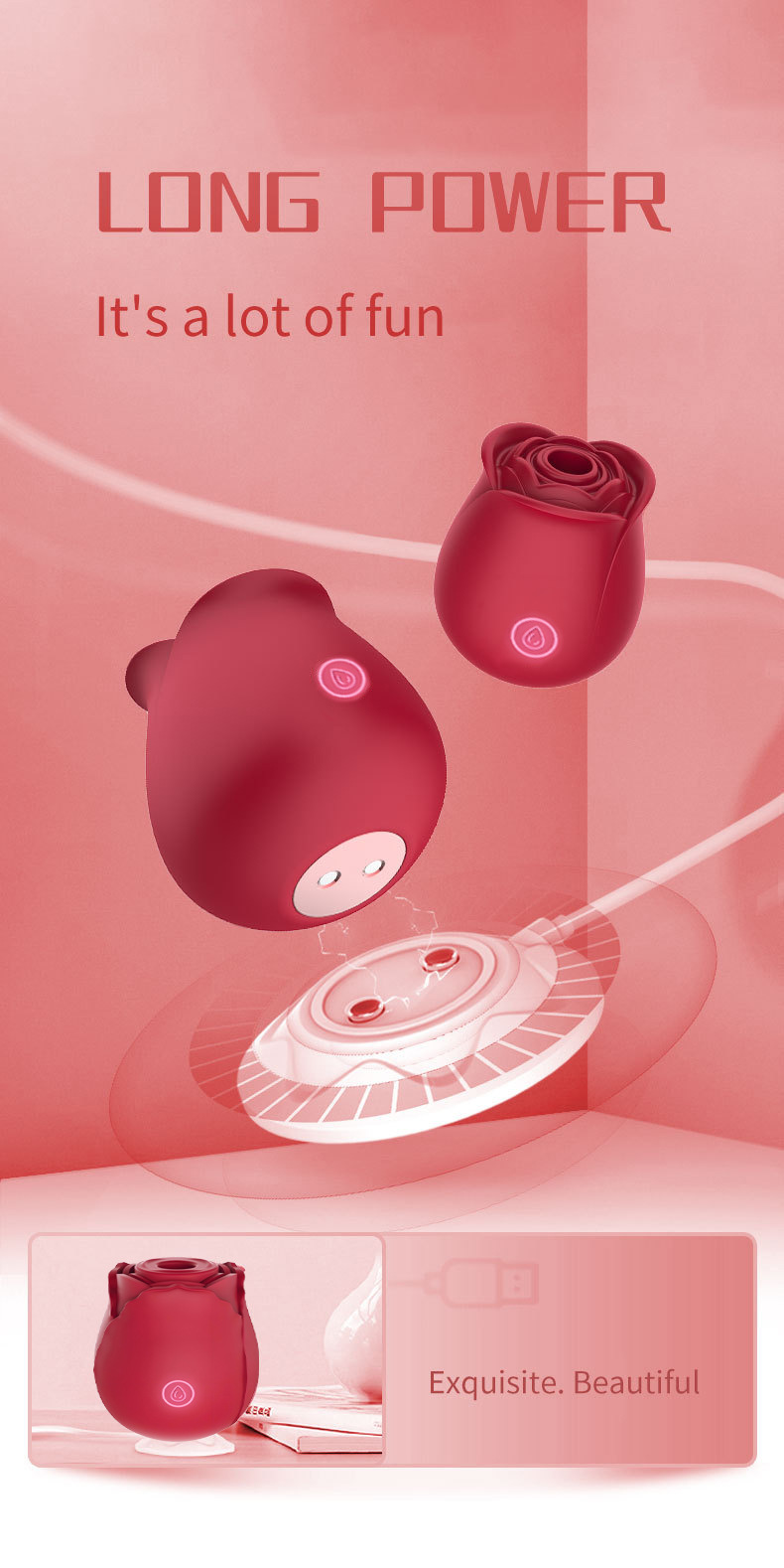 Multi-Color Suction Vibration Vibrator product detail 27