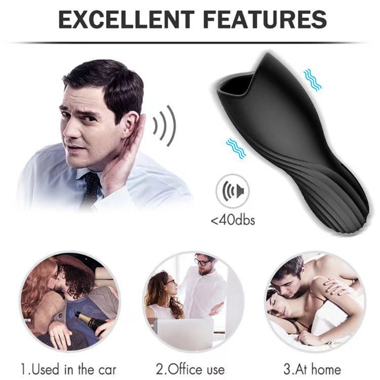 Silicone Vibrating Male Masturbator product detail 4