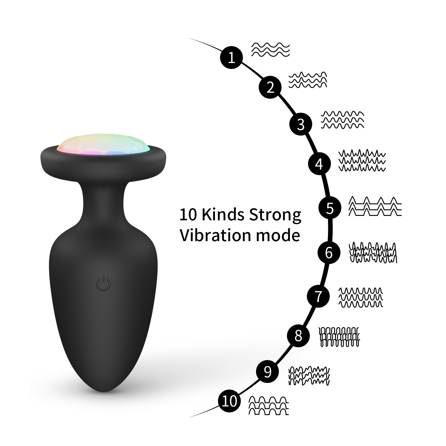 Remote-Controlled Silicone Anal Plug product detail 2