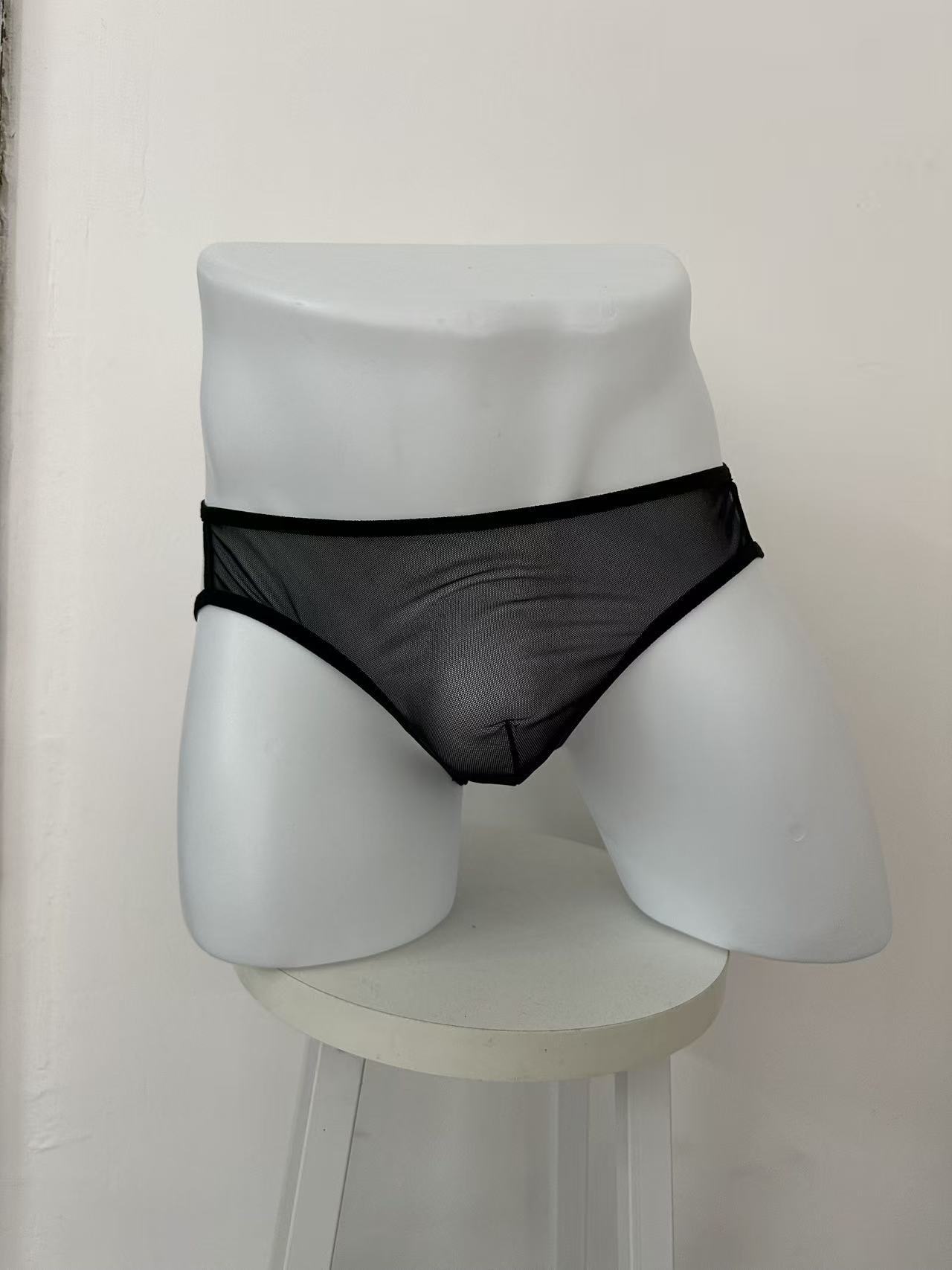 Sheer Mesh Chain Men's Thong product detail 5
