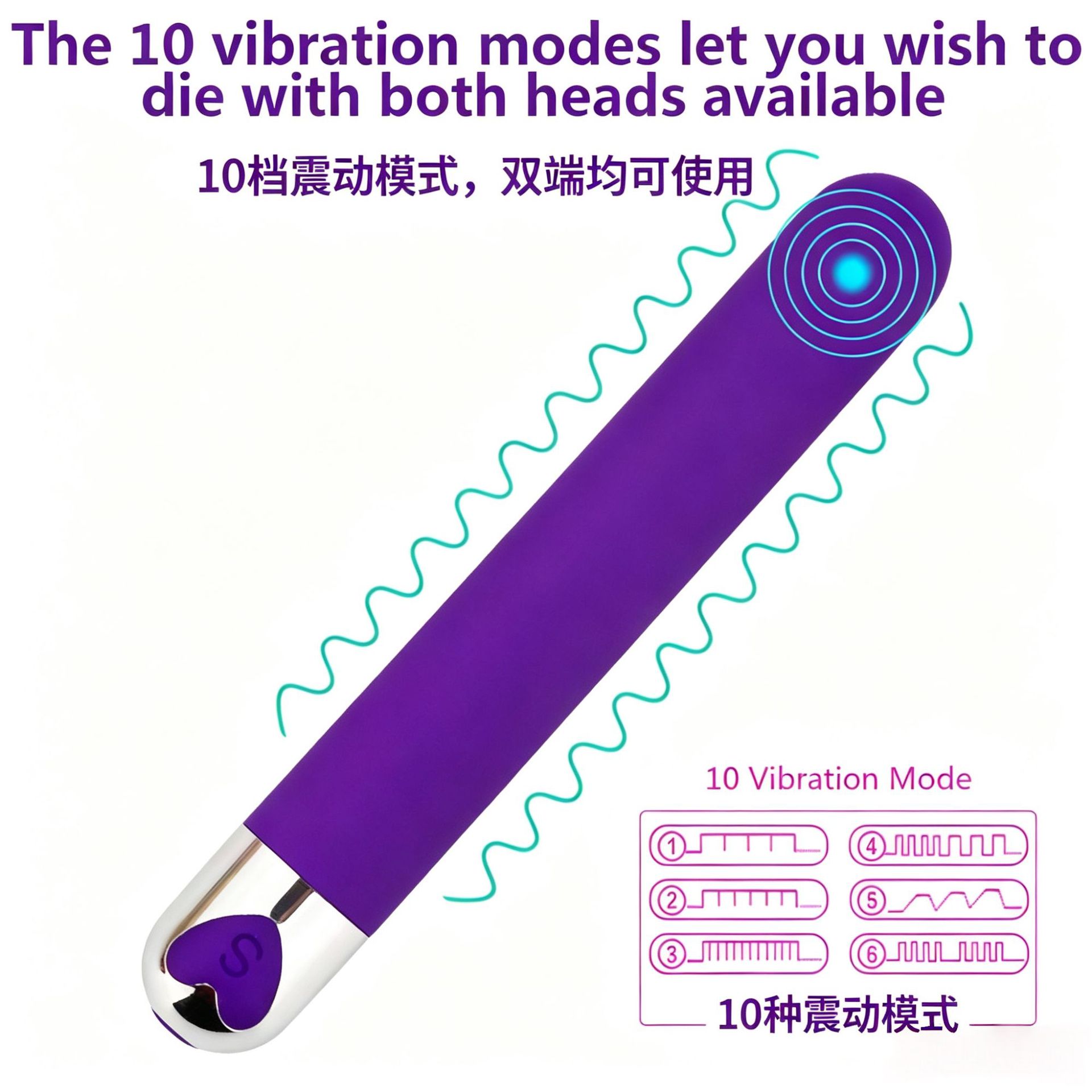 Long Rechargeable Bullet Vibrator product detail 4