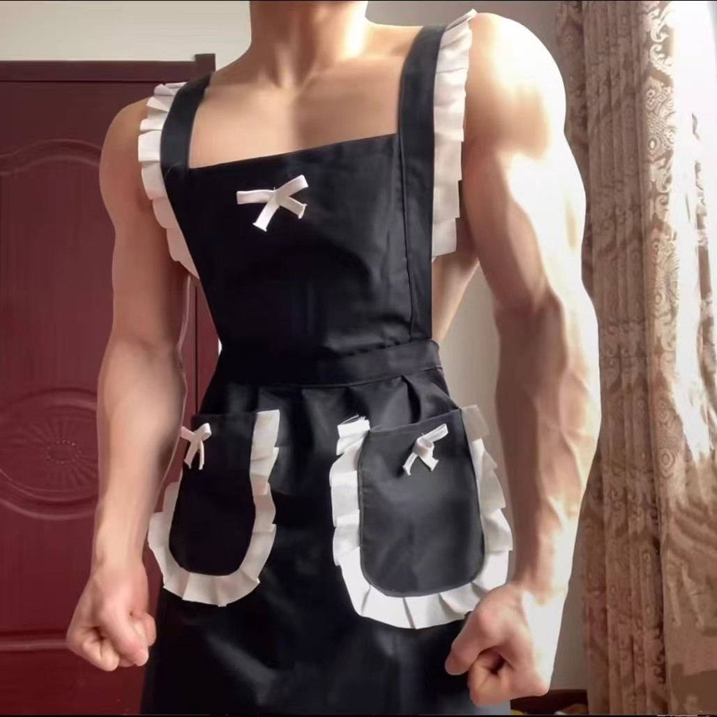 Men's Roleplay Apron Costume product detail 1