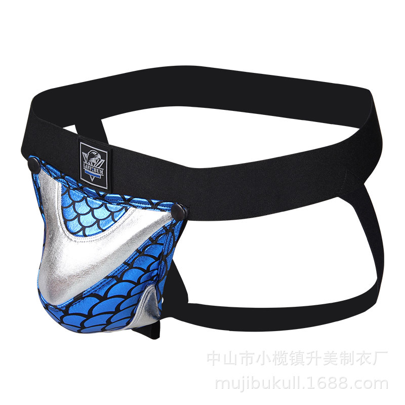 Colorblock Cutout Men's Thong product detail 1